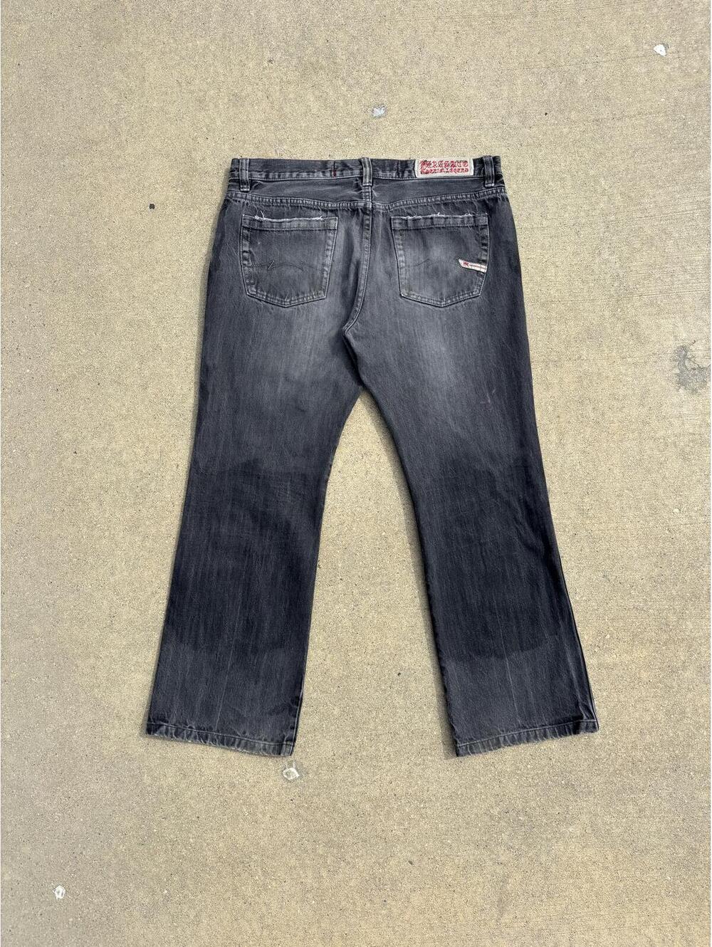 Vintage parasuco Denim Legend Black Grey Jeans Waist 36